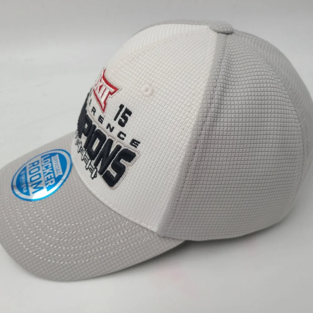 Oklahoma Sooners Hat Adjustable Top of the World Gray NCAA 2015 Big 12 Champions
